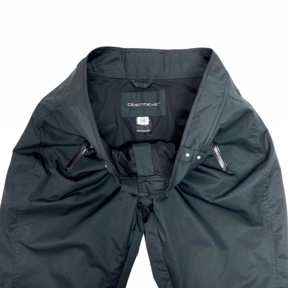 OBERMEYER Winter Ski Snowboarding Pants In Black Size 14 - Picture 8 of 11